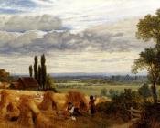Hulme Frederick William Harvesting Near Newark Priory Ripley Surrey - 弗雷德里克·威廉·休谟